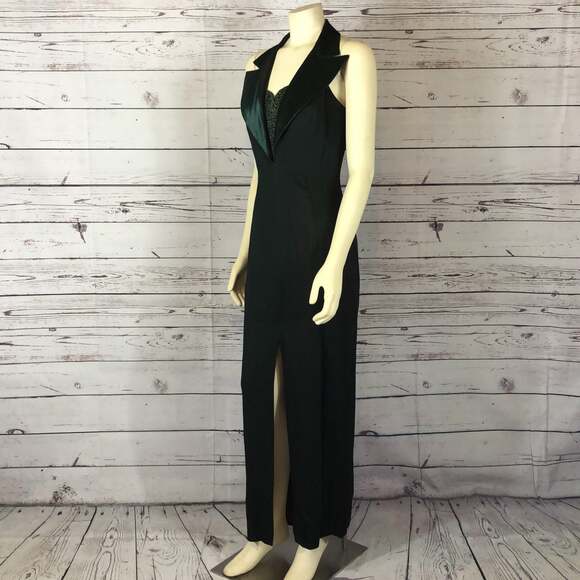 Black Halter Maxi Dress - Picture 8 of 13